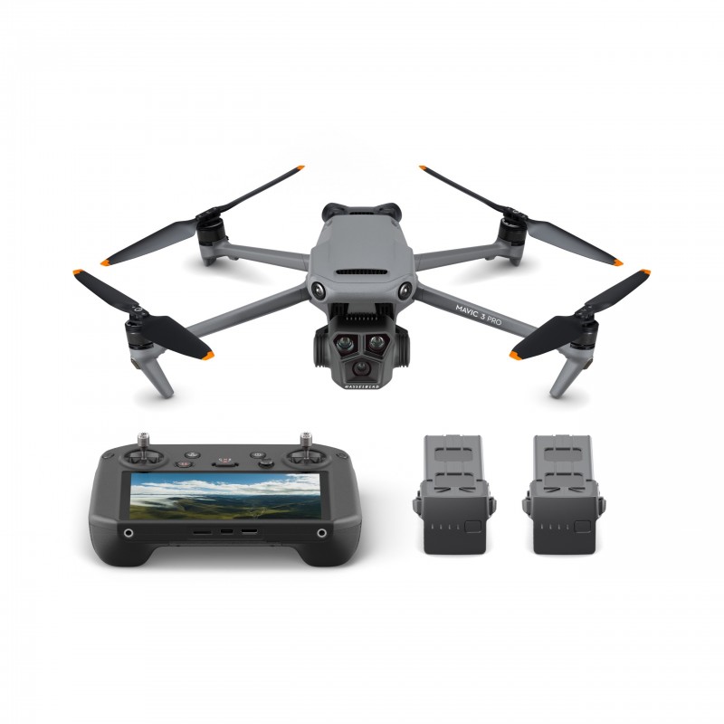 DJI Mavic 3 Pro Fly More Combo ( RC Pro) 4 Rotoren Mini-Drohne 12 MP 5120 x 2700 Pixel 5000 mAh Grau