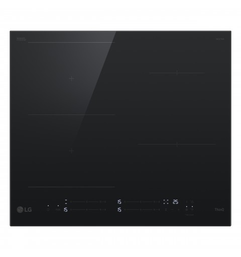 LG CBIZ2435B Black Built-in 59 cm Zone induction hob 4 zone(s)