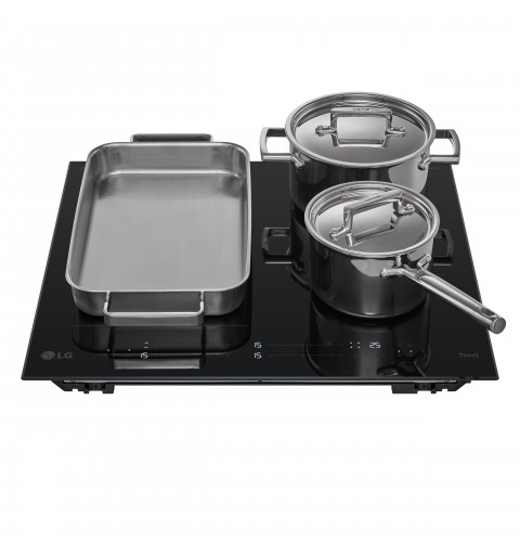 LG CBIZ2435B Black Built-in 59 cm Zone induction hob 4 zone(s)