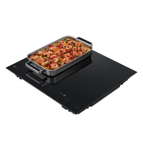 LG CBIZ2435B Black Built-in 59 cm Zone induction hob 4 zone(s)