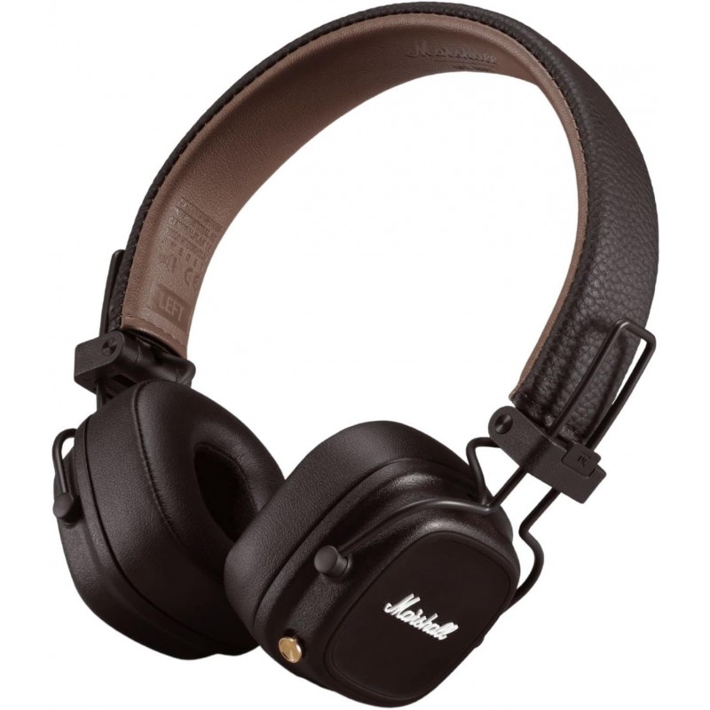 Marshall Major IV Bluetooth Brown Cuffie On-Ear Pieghevoli, Auricolari Bluetooth, 80h di riproduzione