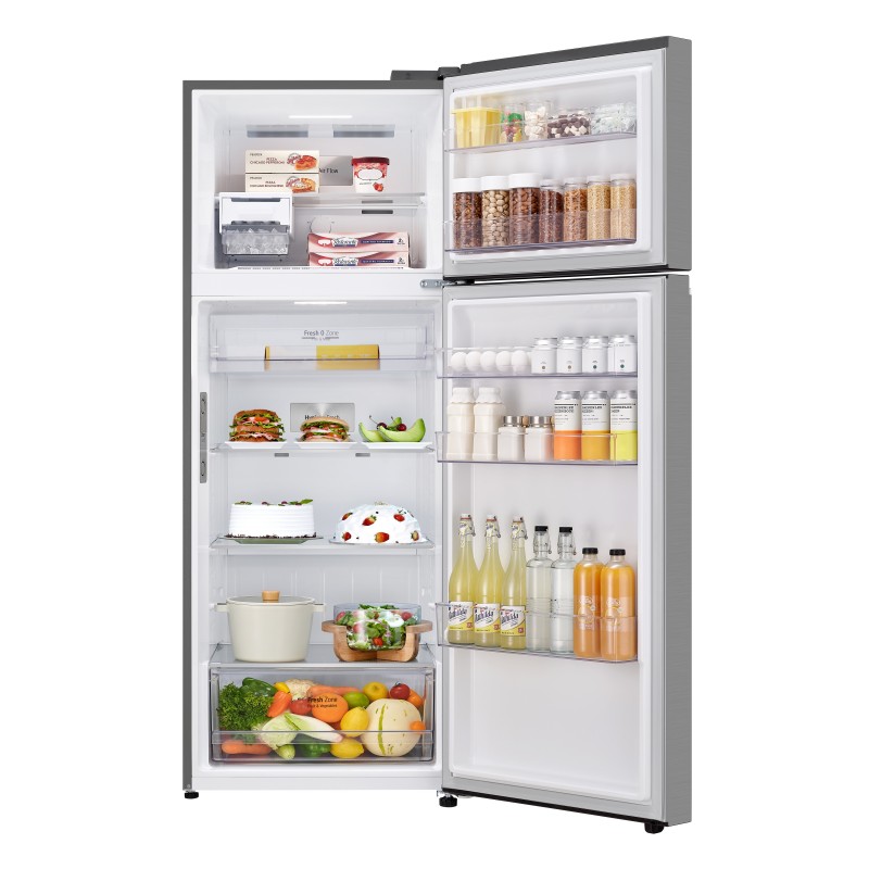 LG GTBV44SEBKD Frigorifero doppia porta 70cm, Classe E, 461L, Door & Linear Cooling, Argento