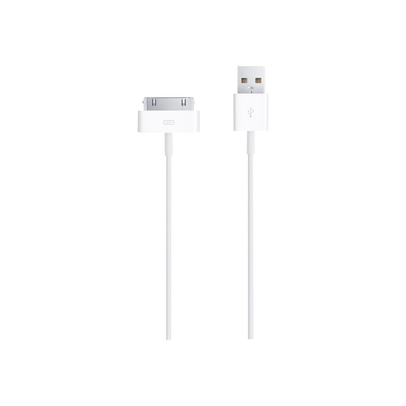 Apple 30-pin - USB2.0 cable de teléfono móvil Blanco USB A Apple 30-pin