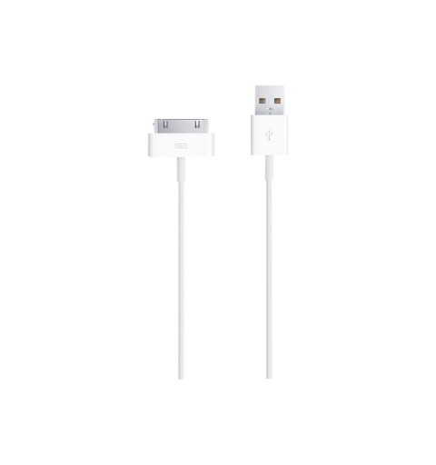 Apple 30-pin - USB2.0 cable de teléfono móvil Blanco USB A Apple 30-pin