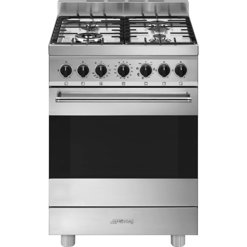 Smeg Master B61GMX2 cocina Cocina independiente Eléctrico Encimera de gas Acero inoxidable A