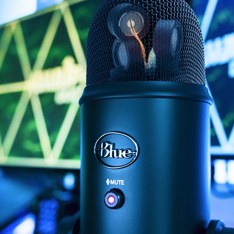 Blue Microphones Yeti Negro Micrófono de superficie para mesa