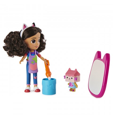 Gabby's Dollhouse , set di gioco Deluxe Crea con Gabby, bambola e accessori con lavagnetta e pennello ad acqua, per bambini e