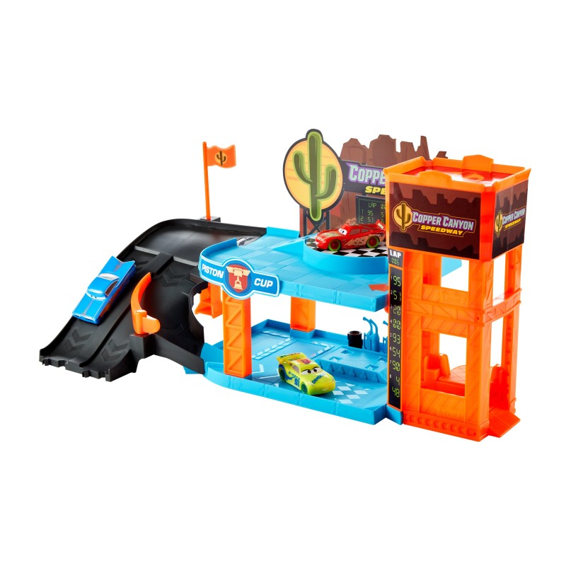 Disney Pixar Cars Disney and Pixar Cars Glow Racers Copper Canyon Glowing Garage Playset