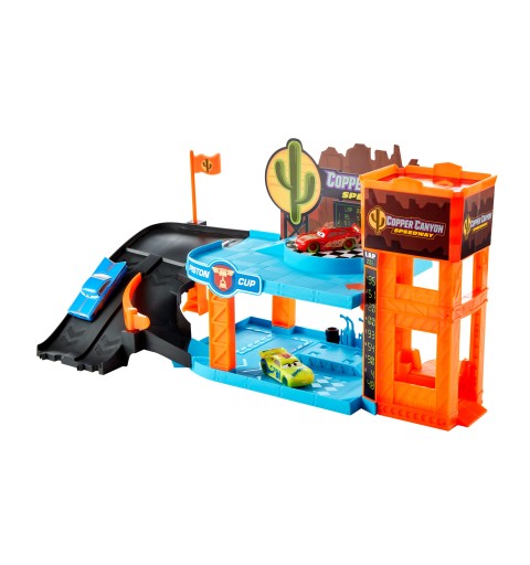 Disney Pixar Cars Disney and Pixar Cars Glow Racers Copper Canyon Glowing Garage Playset