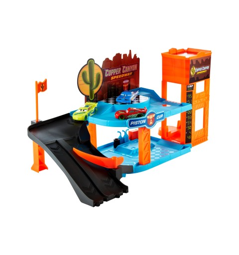 Disney Pixar Cars Disney and Pixar Cars Glow Racers Copper Canyon Glowing Garage Playset