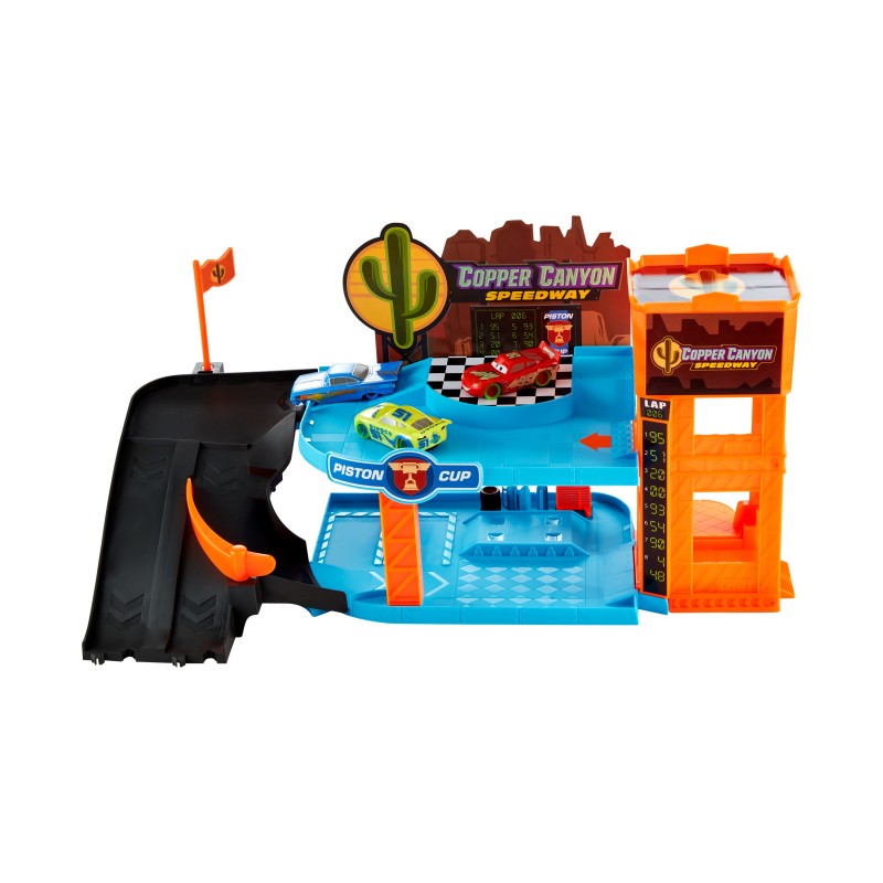 Disney Pixar Cars Disney and Pixar Cars Glow Racers Copper Canyon Glowing Garage Playset