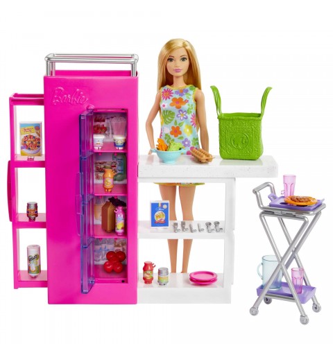 Barbie – Coffret Poupée et Garde-manger