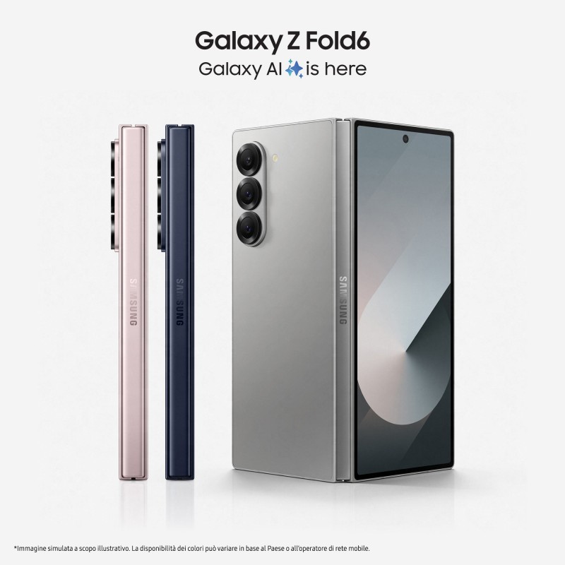 Samsung Galaxy Z Fold6 SM-F956B 19.3 cm (7.6") Dual SIM Android 14 5G USB Type-C 12 GB 512 GB 4400 mAh Silver