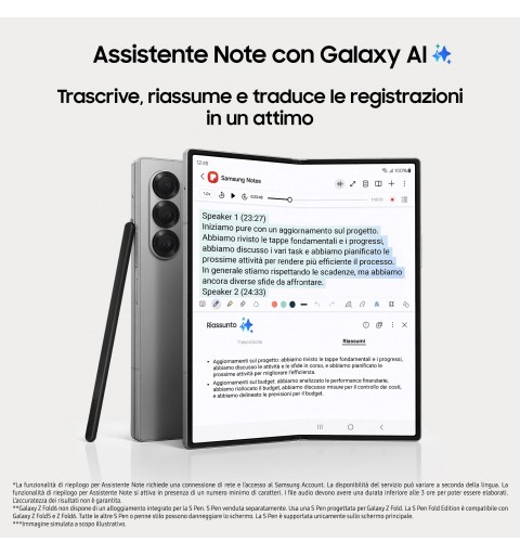 Samsung Galaxy Z Fold6 SM-F956B 19,3 cm (7.6") Double SIM Android 14 5G USB Type-C 12 Go 512 Go 4400 mAh Argent