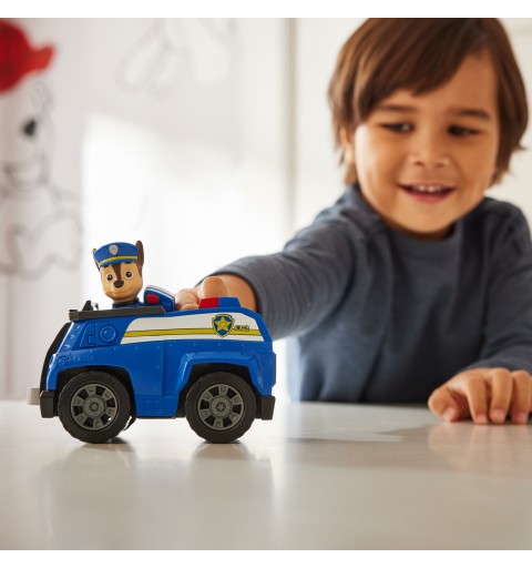 PAW Patrol , Chase’s Patrol Cruiser, Toy Car with Collectible Action Figure, Sustainably Minded Kids Toys for Boys & Girls Ages