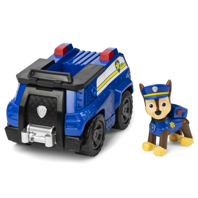 PAW Patrol , Chase’s Patrol Cruiser, Toy Car with Collectible Action Figure, Sustainably Minded Kids Toys for Boys & Girls Ages