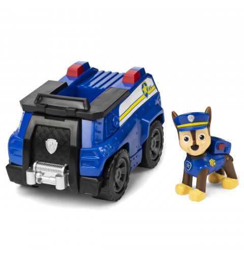 PAW Patrol , Chase’s Patrol Cruiser, Toy Car with Collectible Action Figure, Sustainably Minded Kids Toys for Boys & Girls Ages