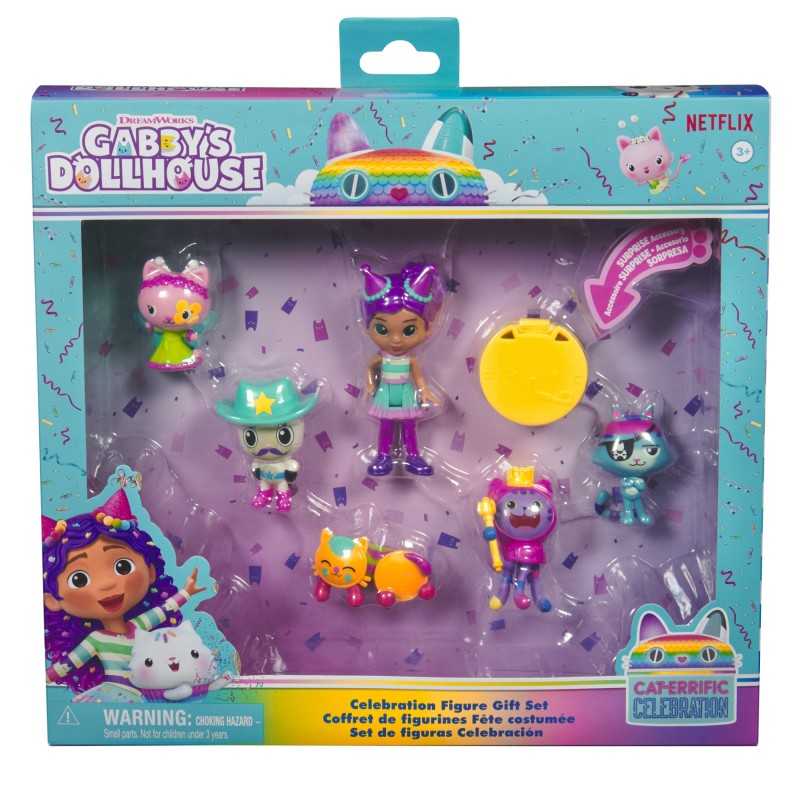 Gabby's Dollhouse Celebration Figure Gift Set