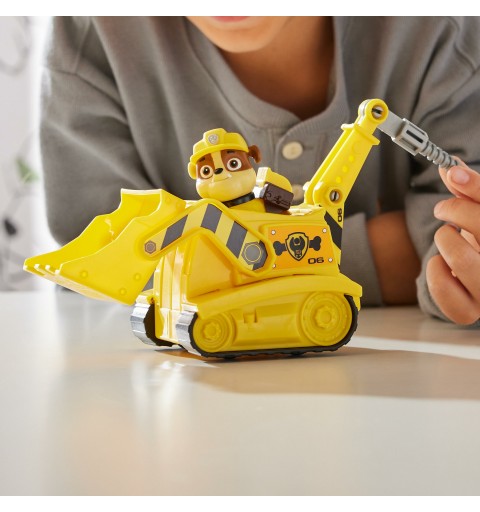 PAW Patrol , Baustellen-Fahrzeug mit Rubble-Figur (Sustainable Basic Vehicle Basis Fahrzeug)