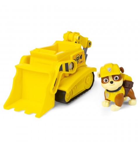 PAW Patrol , Baustellen-Fahrzeug mit Rubble-Figur (Sustainable Basic Vehicle Basis Fahrzeug)