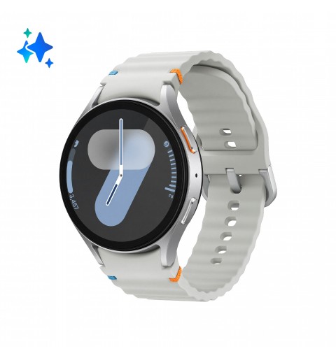 Samsung Galaxy Watch7 3,81 cm (1.5") AMOLED 44 mm Digital 480 x 480 Pixel Touchscreen Silber WLAN GPS