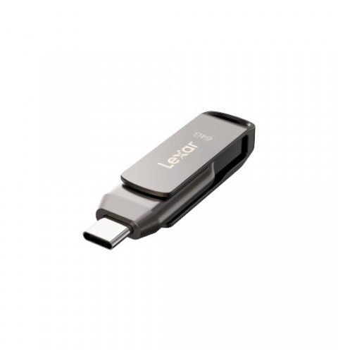 Lexar JumpDrive LJDD400064G-BNQNG lecteur USB flash 64 Go USB Type-C 3.2 Gen 1 (3.1 Gen 1) Gris