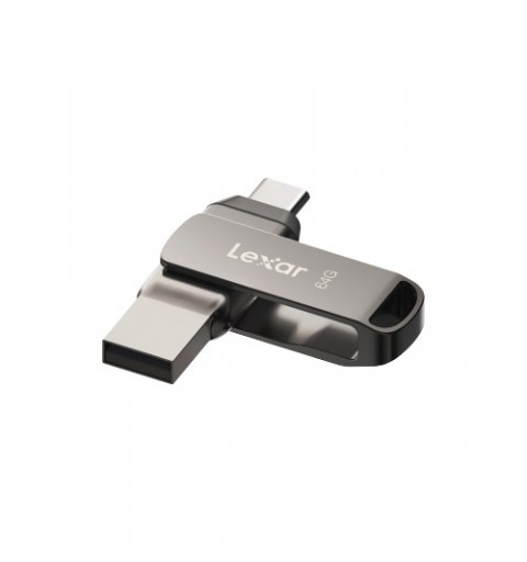 Lexar JumpDrive LJDD400064G-BNQNG lecteur USB flash 64 Go USB Type-C 3.2 Gen 1 (3.1 Gen 1) Gris