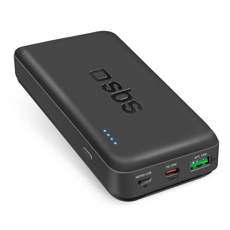 SBS TTBB20000PD20K banque d'alimentation électrique Lithium Polymère (LiPo) 20000 mAh Noir