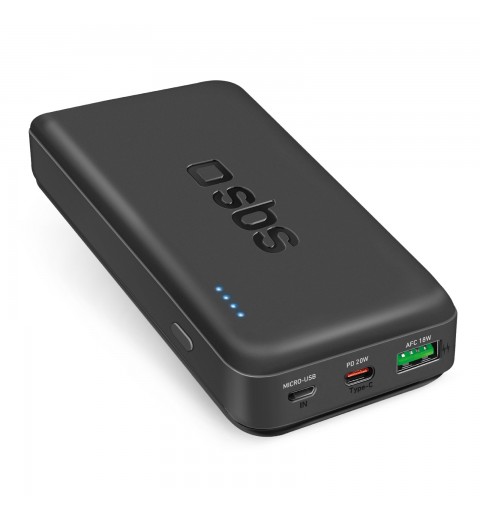 SBS TTBB20000PD20K batería externa Polímero de litio 20000 mAh Negro