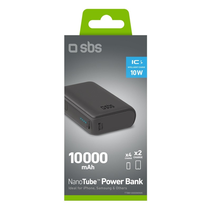 SBS NanoTube Ión de litio 10000 mAh Negro