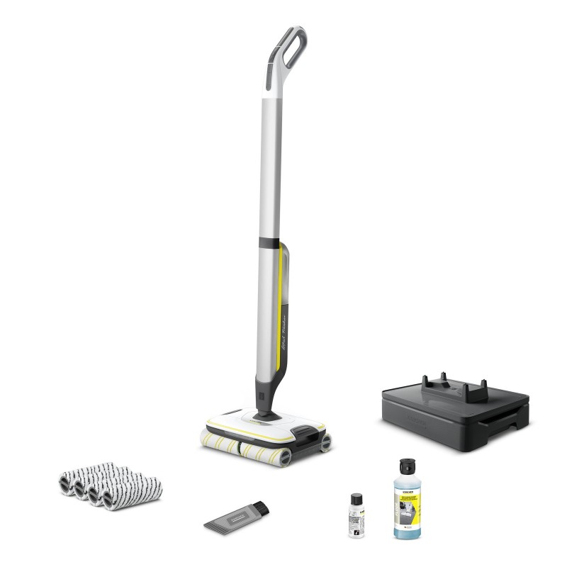 Kärcher FC 7 SIGNATURE LINE Electric broom Battery Wet Bagless Black, White, Yellow 2.85 Ah