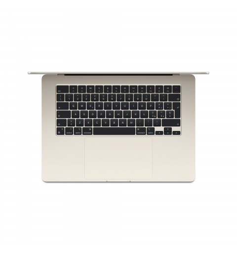 Apple MacBook Air Apple M M3 Laptop 38,9 cm (15.3") 8 GB 256 GB SSD Wi-Fi 6E (802.11ax) macOS Sonoma Beige