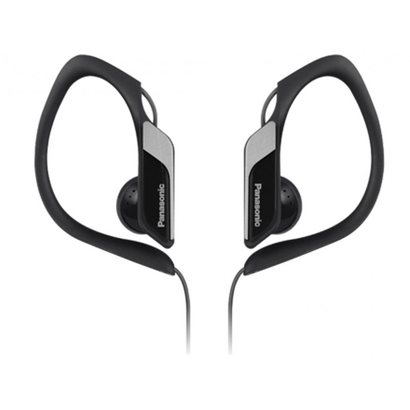 Panasonic RP-HS34E Auriculares Alámbrico gancho de oreja, Dentro de oído Deportes Negro