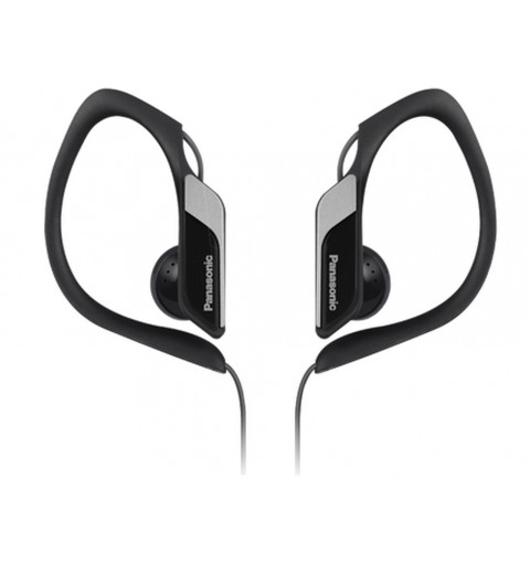 Panasonic RP-HS34E Auriculares Alámbrico gancho de oreja, Dentro de oído Deportes Negro