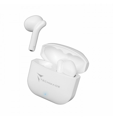 Techmade TM-XM201-WH auricular y casco Auriculares Inalámbrico Dentro de oído Bluetooth Blanco