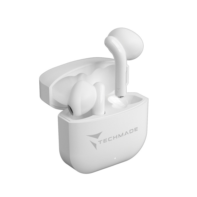 Techmade TM-XM201-WH auricular y casco Auriculares Inalámbrico Dentro de oído Bluetooth Blanco