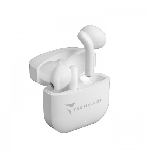 Techmade TM-XM201-WH cuffia e auricolare Wireless In-ear Bluetooth Bianco