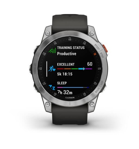 Garmin epix 3,3 cm (1.3") AMOLED 47 mm Digital 416 x 416 Pixel Touchscreen Silber WLAN GPS