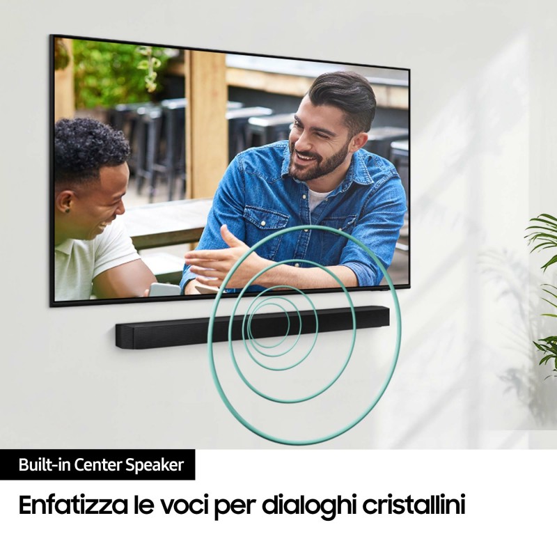 Samsung Soundbar HW-B650D ZF Serie B, 4 Speaker, Wireless Dolby 5.1ch, Audio a 3.1 Canali, Surround sound expansion,