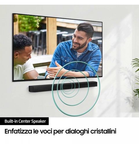 Samsung Soundbar HW-B650D ZF Serie B, 4 Speaker, Wireless Dolby 5.1ch, Audio a 3.1 Canali, Surround sound expansion,