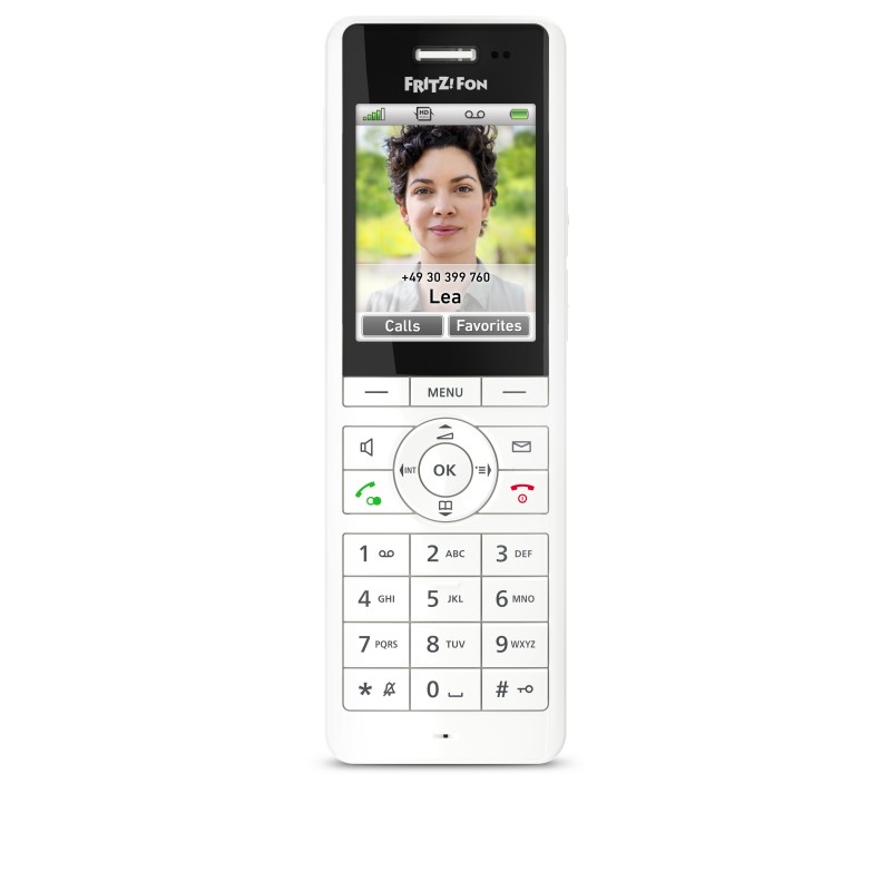 FRITZ!Fon X6 DECT-Telefon Anrufer-Identifikation Weiß