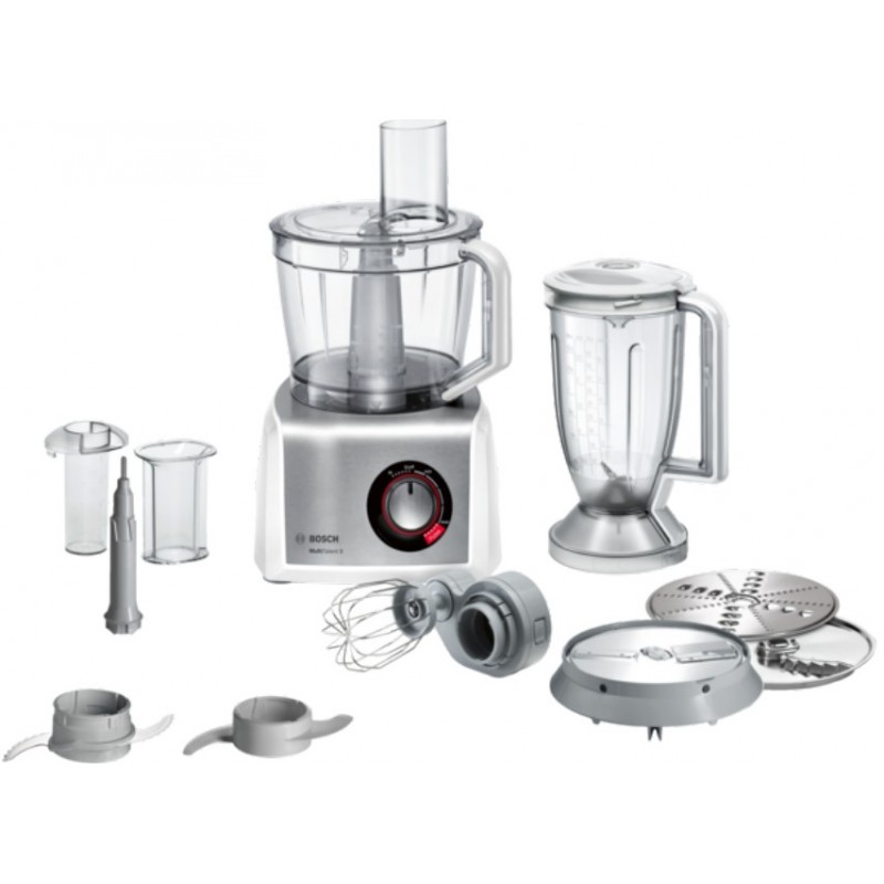 Bosch MC812S814 food processor 1250 W 3.9 L Stainless steel, White