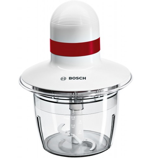 Bosch MMRP1000 electric food chopper 0.8 L 400 W Red, Transparent, White