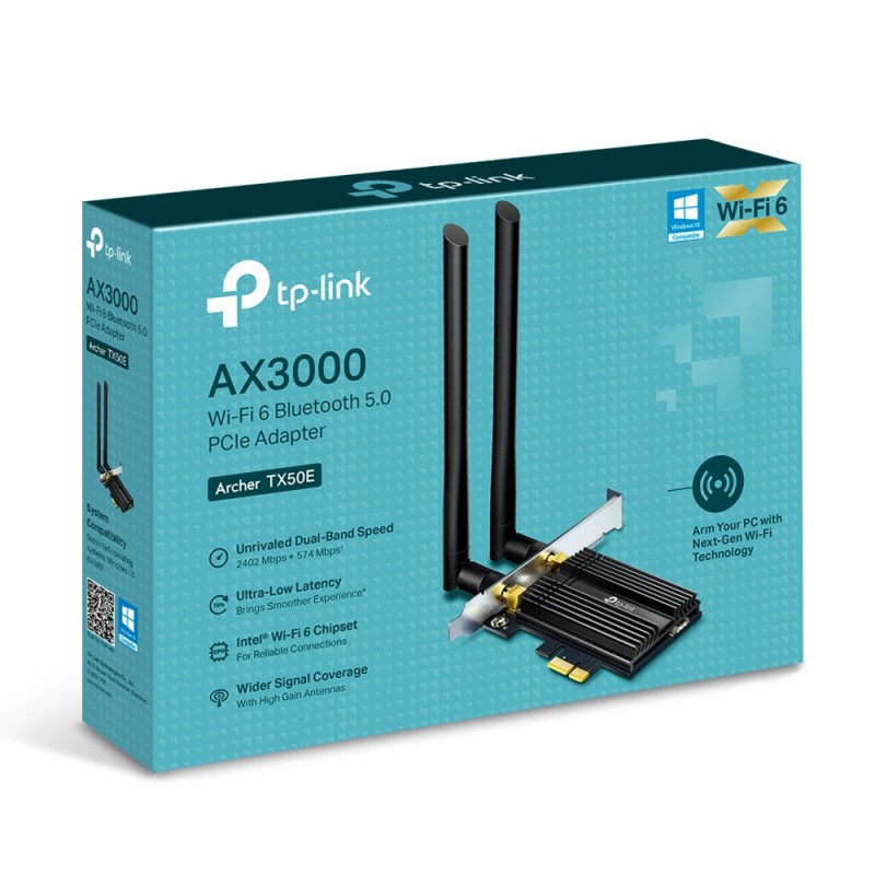 TP-Link Archer TX50E WLAN Bluetooth 2402 Mbit s