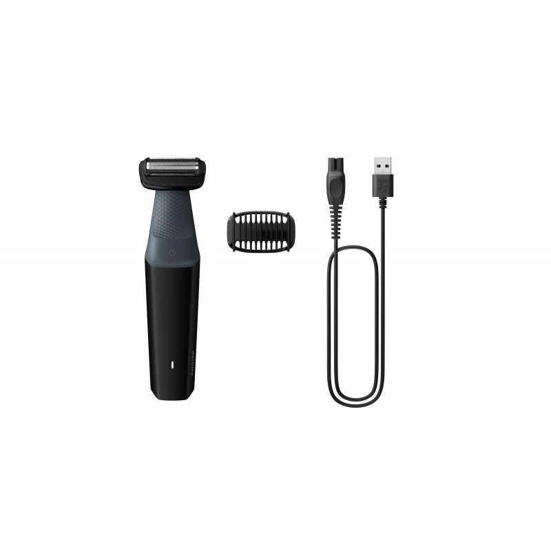 Philips BODYGROOM Series 3000 BG3017 01 body groomer shaver Black, Grey