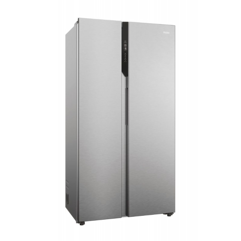 Haier SBS 90 Serie 5 HSR5918DNMP side-by-side refrigerator Freestanding 528 L D Platinum, Stainless steel