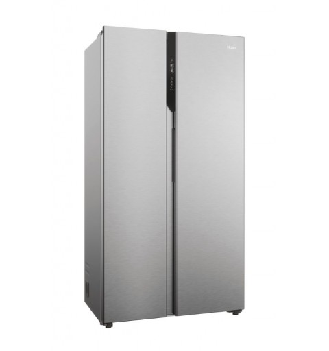 Haier SBS 90 Serie 5 HSR5918DNMP side-by-side refrigerator Freestanding 528 L D Platinum, Stainless steel