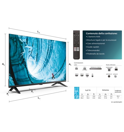 Philips 32PHS6009 12 Fernseher 81,3 cm (32") HD Smart-TV WLAN Schwarz