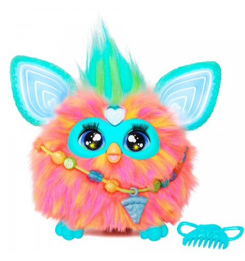 Furby corail peluche interactive