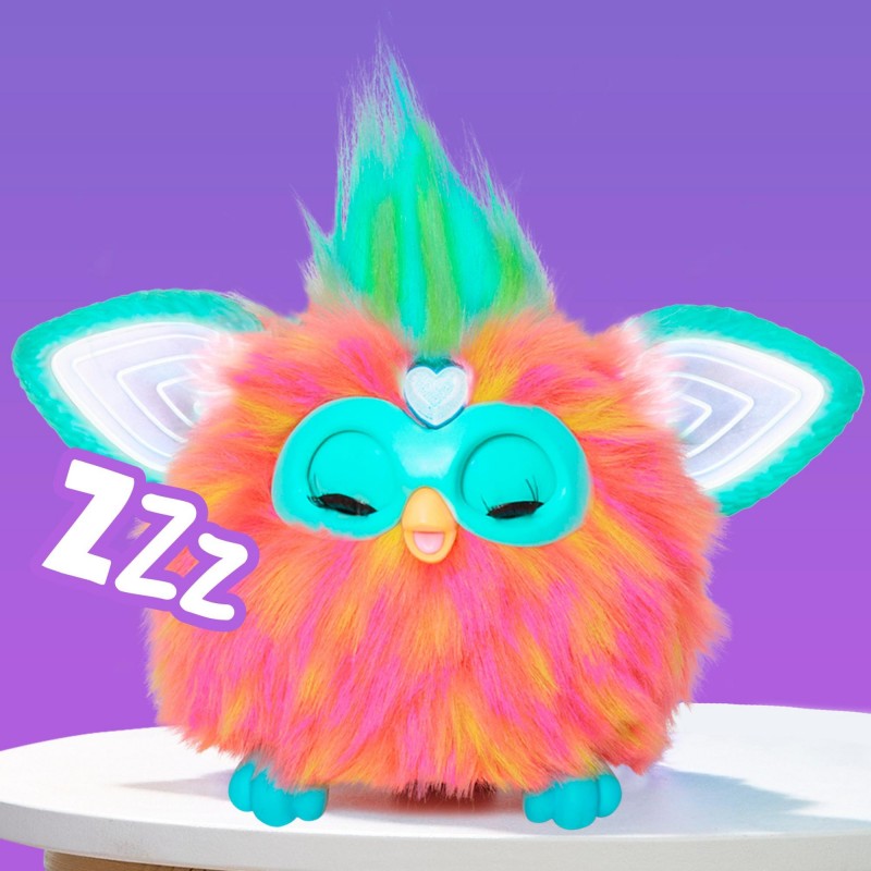 Furby corail peluche interactive